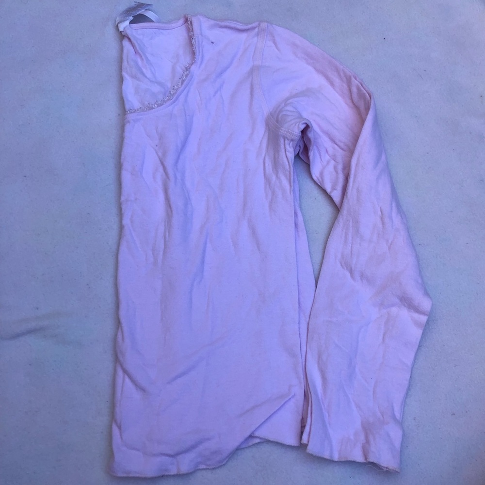 Pink Long Sleeve Pajama Shirt